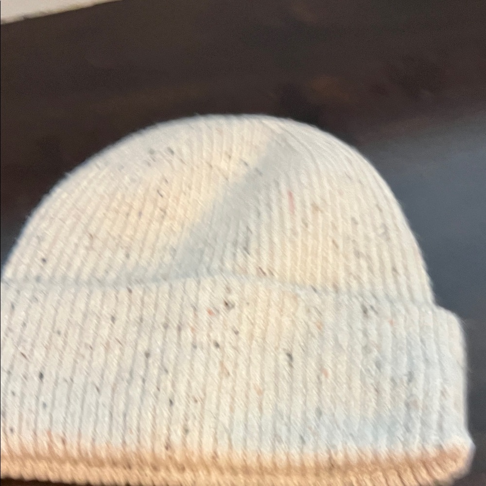 NWOT * Universal Thread Cream Flecked Rib Knit Beanie
